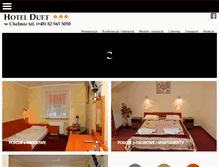 Tablet Screenshot of hotelduet.com.pl